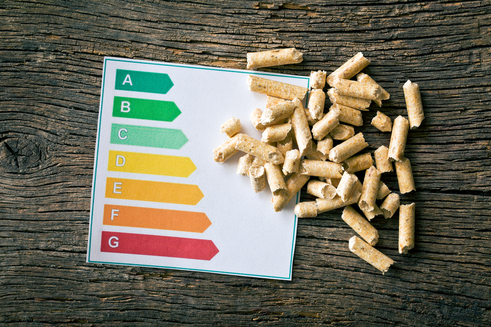 wooden pellets and energy efficiency levels