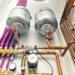 independent heating system in boiler-room