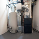 A home high efficiency furnace, boiler water heater and humidifier.