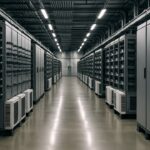 Regelenergie: Wie das Stromnetz im Gleichgewicht bleibt Reihen von Batterieschränken in einem Großbatteriespeicher für das Stromnetz